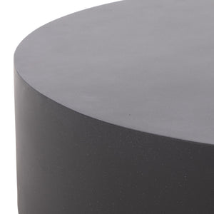 Tina Polystone Round Coffee Table With Matte Finish, Low-Profile Sculptural Design For Living Rooms