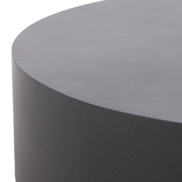 Tina Polystone Round Coffee Table With Matte Finish, Low-Profile Sculptural Design For Living Rooms