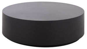 Tina Polystone Round Coffee Table With Matte Finish, Low-Profile Sculptural Design For Living Rooms