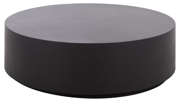 Tina Polystone Round Coffee Table With Matte Finish, Low-Profile Sculptural Design For Living Rooms