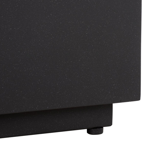 Tina Polystone Rectangle Coffee Table With Low-Profile Modern Silhouette And Durable Smooth Finish