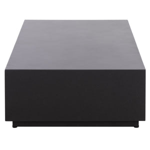 Tina Polystone Rectangle Coffee Table With Low-Profile Modern Silhouette And Durable Smooth Finish