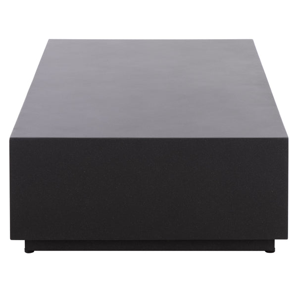 Tina Polystone Rectangle Coffee Table With Low-Profile Modern Silhouette And Durable Smooth Finish