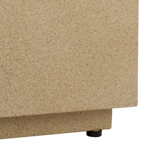 Tina Polystone Rectangle Coffee Table With Low-Profile Modern Silhouette And Durable Smooth Finish