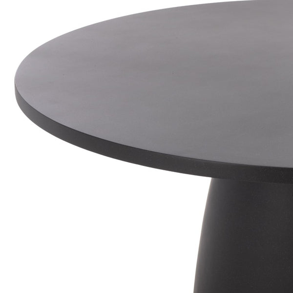 Safavieh Tina Round Dining Table Matte Finish Minimalist Style Seats Four Open Plan Spaces Black PAT6216A-2BX