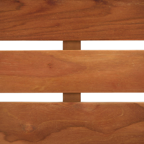 Safavieh Leon Solid Teak Stacking Chair - Elegant Natural Finish For Stylish Outdoor Comfort & Durability Natural  Pat6501a-set2