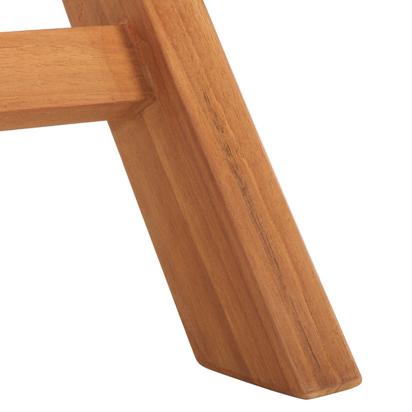 Safavieh Holly Solid Teak Folding Chair - Durable Outdoor Seating With Natural Elegance For Any Space Natural  Pat6503a-set2