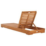 Safavieh Aberdeen Solid Teak Lounger Natural PAT6504A