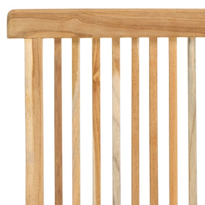 Safavieh Marcus Solid Teak Folding Chair - Elegant Outdoor Seating For Patio & Garden, Weather-resistant Design Natural Teak Wood Pat6600a-set2