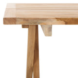 Safavieh Saba Solid Teak Folding Square Table Natural PAT6602A