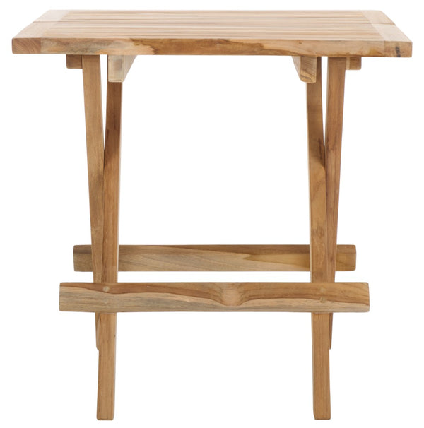 Safavieh Saba Solid Teak Folding Square Table Natural PAT6602A