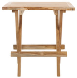 Safavieh Saba Solid Teak Folding Square Table Natural PAT6602A