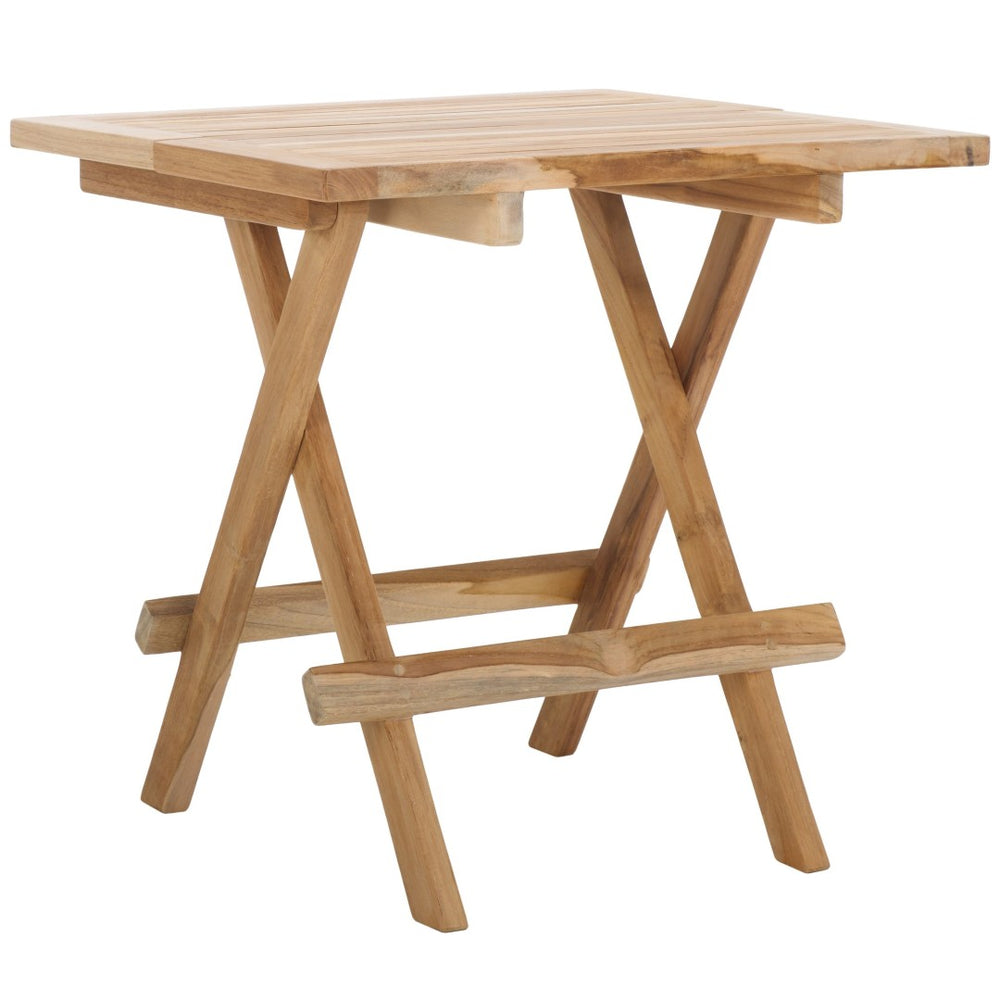Safavieh SABA Solid Teak Folding Square Table - Versatile Indoor/Outdoor Furniture for Small Spaces & Patios PAT6602A