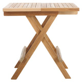 Safavieh Saba Solid Teak Folding Square Table Natural PAT6602A