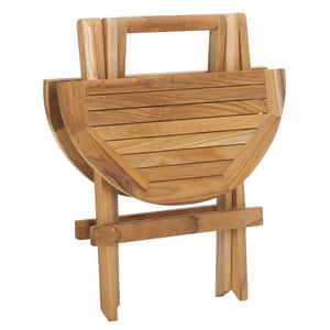 Safavieh Rory Solid Teak Folding Round Table Natural PAT6603A