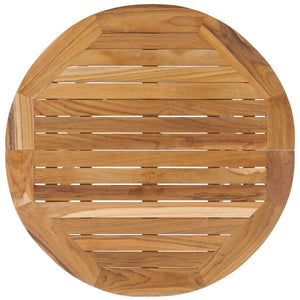 Safavieh Rory Solid Teak Folding Round Table Natural PAT6603A