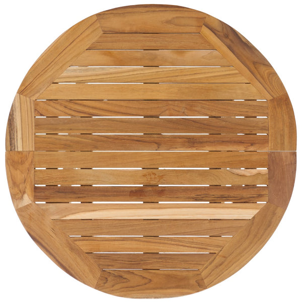 Safavieh Rory Solid Teak Folding Round Table Natural PAT6603A