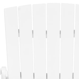 Safavieh MOPANI Chair - Modern Adirondack Design in Sustainable Acacia Wood for Stylish Outdoor Relaxation White PAT6700B