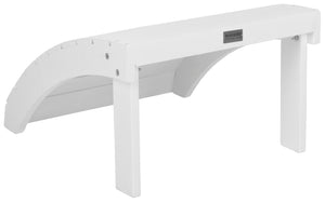 Safavieh MOPANI Ottoman - Stylish Adirondack Slatted Design for Outdoor Comfort and Timeless Curb Appeal White PAT6701B
