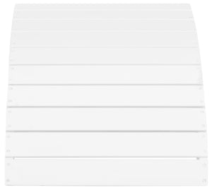 Safavieh MOPANI Ottoman - Stylish Adirondack Slatted Design for Outdoor Comfort and Timeless Curb Appeal White PAT6701B