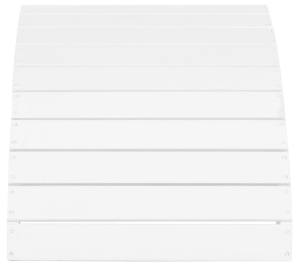 Safavieh MOPANI Ottoman - Stylish Adirondack Slatted Design for Outdoor Comfort and Timeless Curb Appeal White PAT6701B