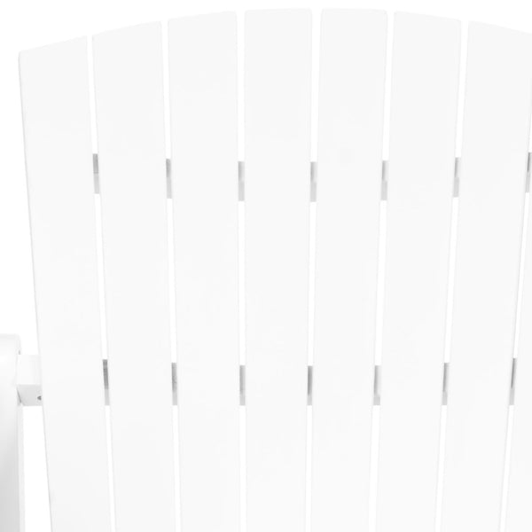 Safavieh HANTOM Adirondack-Style Loveseat - Timeless Outdoor Comfort for Patios, Gardens, and Porches White PAT6702B