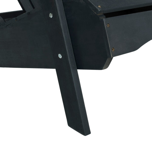 Safavieh HANTOM Adirondack-Style Loveseat - Timeless Outdoor Comfort for Patios, Gardens, and Porches Dark Slate Gray PAT6702K