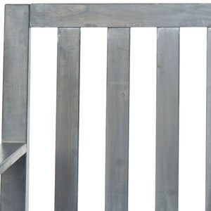 Safavieh INDAKA Garden Bench - Timeless Design in Sustainable Acacia Wood for Stylish Outdoor Spaces Ash Grey PAT6703A
