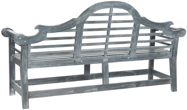 Safavieh KHARA Garden Bench - Timeless Lutyens-Inspired Outdoor Seating for Patios and Gardens, Durable Design Ash Grey PAT6705A