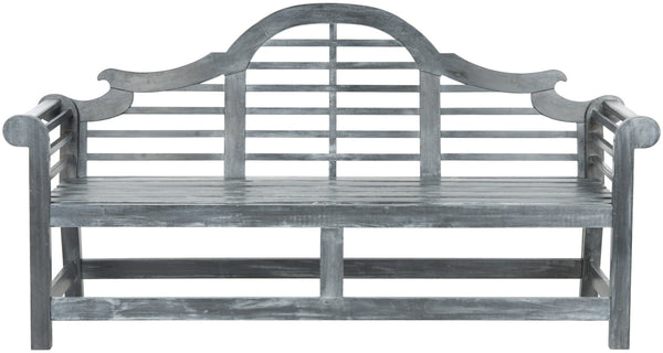 Safavieh KHARA Garden Bench - Timeless Lutyens-Inspired Outdoor Seating for Patios and Gardens, Durable Design Ash Grey PAT6705A