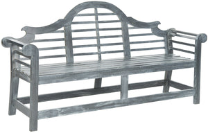 Safavieh KHARA Garden Bench - Timeless Lutyens-Inspired Outdoor Seating for Patios and Gardens, Durable Design Ash Grey PAT6705A