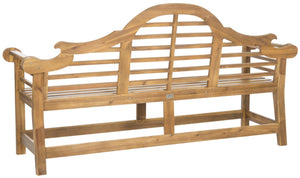 Safavieh KHARA Garden Bench - Timeless Lutyens-Inspired Outdoor Seating for Patios and Gardens, Durable Design Natural PAT6705B