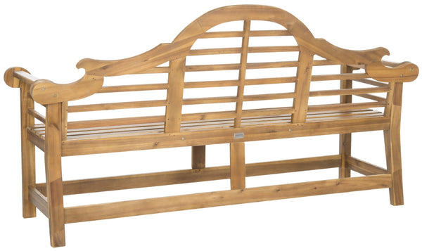 Safavieh KHARA Garden Bench - Timeless Lutyens-Inspired Outdoor Seating for Patios and Gardens, Durable Design Natural PAT6705B