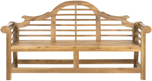 Safavieh KHARA Garden Bench - Timeless Lutyens-Inspired Outdoor Seating for Patios and Gardens, Durable Design Natural PAT6705B