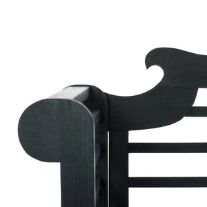 Safavieh KHARA Garden Bench - Timeless Lutyens-Inspired Outdoor Seating for Patios and Gardens, Durable Design Dark Slate Gray PAT6705K