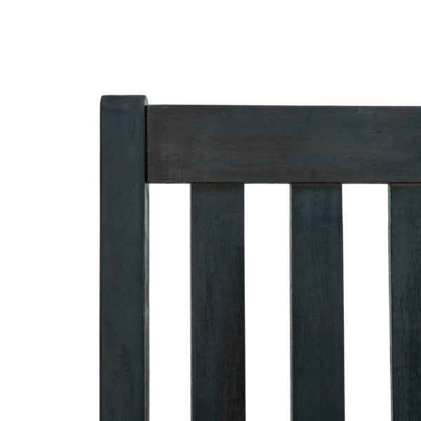 Safavieh BARSTOW Rocking Chair - Timeless Comfort & Stylish Acacia Wood Design for Your Outdoor Space Dark Slate Gray PAT6707K