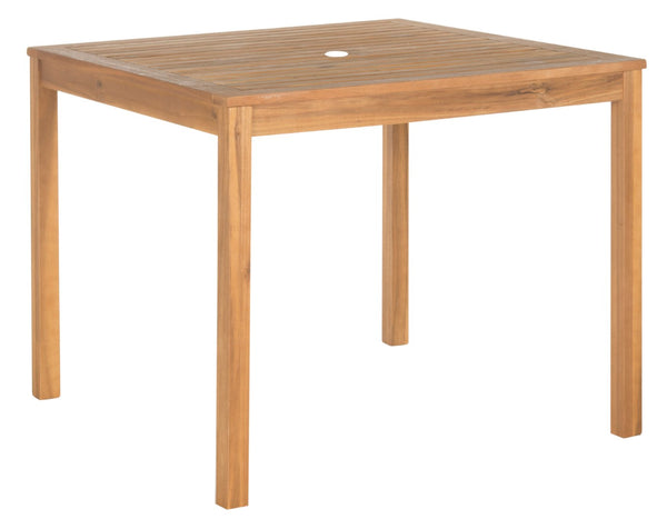 Safavieh MONTCLAIR 5-Piece Dining Set - Stylish Outdoor Furniture for Modern Patios and Chic Gatherings Natural / Beige PAT6721A