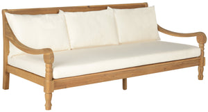 Safavieh PASADENA Eco-Friendly Daybed with Beige Cushions – Timeless British Design for Outdoor Luxury PAT6724B
