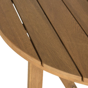 Safavieh CLOVERDALE Round Outdoor Table – Elegant Acacia Wood Design for Alfresco Dining & Entertaining Natural PAT6733A