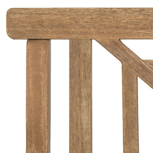 Safavieh DEL MAR 3-Seat Bench - Modern Outdoor Furniture with Plush Cushion for Relaxed Patio Elegance Natural / Beige PAT6737A