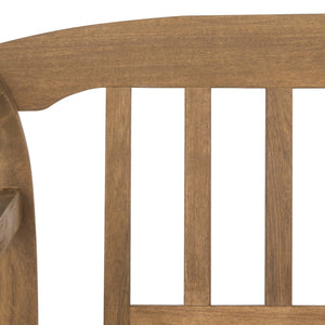 Safavieh PORTERVILLE Two-Seat Outdoor Bench - Stylish Acacia Wood Design for Patios and Gardens Natural PAT6742A