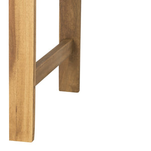 Safavieh PORTERVILLE Two-Seat Outdoor Bench - Stylish Acacia Wood Design for Patios and Gardens Natural PAT6742A