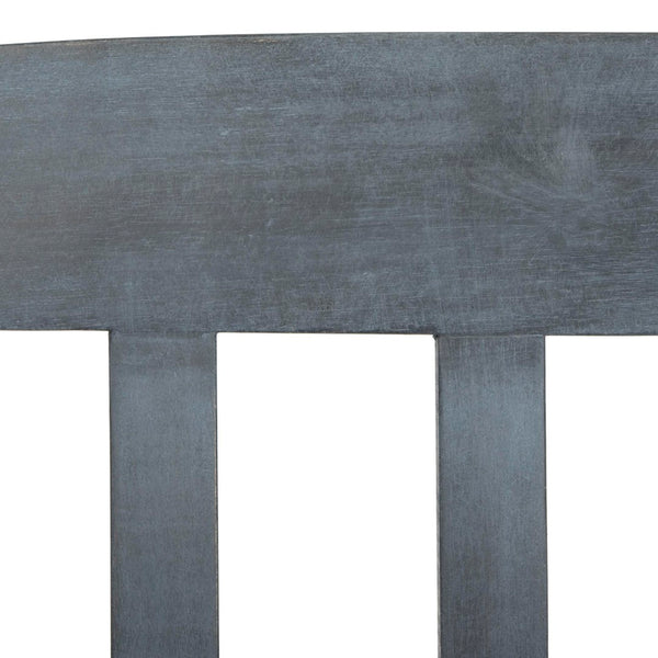 Safavieh PORTERVILLE Two-Seat Outdoor Bench - Stylish Acacia Wood Design for Patios and Gardens Ash Grey PAT6742B