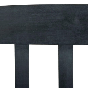 Safavieh PORTERVILLE Two-Seat Outdoor Bench - Stylish Acacia Wood Design for Patios and Gardens Dark Slate Gray PAT6742K