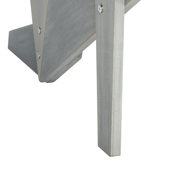 Safavieh LANTY Adirondack Chair - Contemporary Comfort with Sustainable Acacia Wood for Outdoor Relaxation Ash Grey PAT6746D