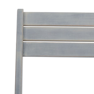 Safavieh GALLO Outdoor Bistro Set - Elegant Two-Piece Patio Furniture for Charming Balcony Dining Spaces Ash Grey PAT6751C