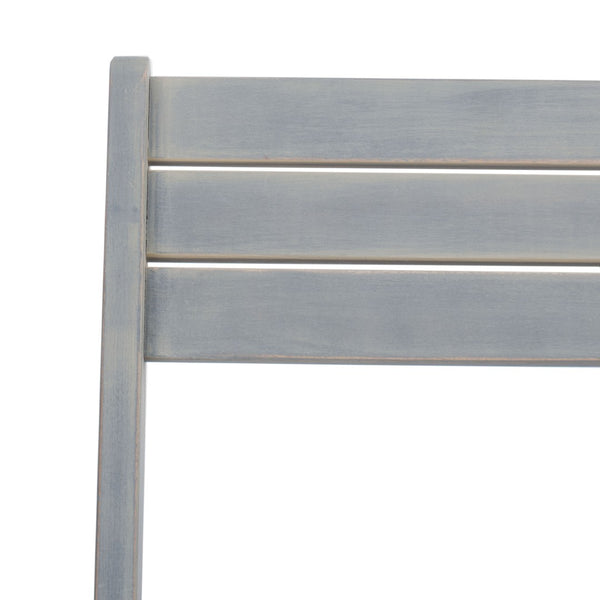 Safavieh GALLO Outdoor Bistro Set - Elegant Two-Piece Patio Furniture for Charming Balcony Dining Spaces Ash Grey PAT6751C