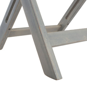 Safavieh GALLO Outdoor Bistro Set - Elegant Two-Piece Patio Furniture for Charming Balcony Dining Spaces Ash Grey PAT6751C