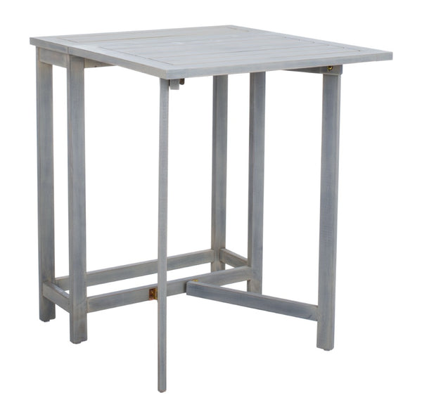 Safavieh GALLO Outdoor Bistro Set - Elegant Two-Piece Patio Furniture for Charming Balcony Dining Spaces Ash Grey PAT6751C