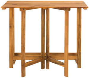 Safavieh WILTON Corner Lounge Set for Balconies – Cozy Wooden Outdoor Furniture for Small Spaces & Style Natural / Navy PAT6754A